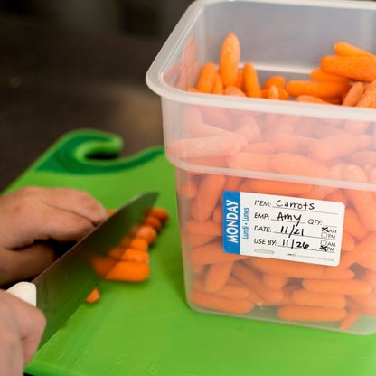 NCCO National Checking 2X3 Trilingual Item-Date-Use By Removable Monday Blue, 1 x 500 each Case - DOT product image 5
