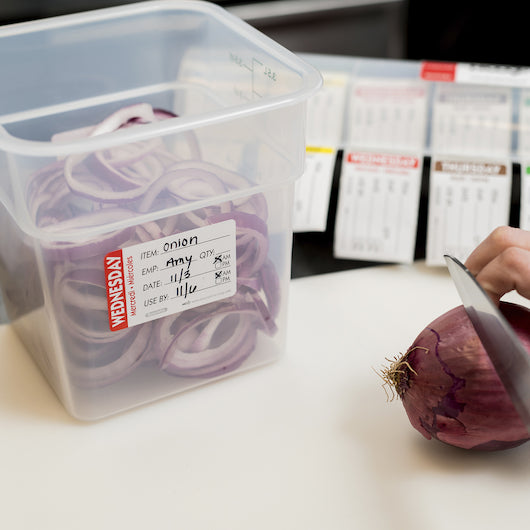 NCCO National Checking 2X3 Trilingual Item-Date-Use By Wednesday Red, 1 x 500 each Case - DOT product image 6
