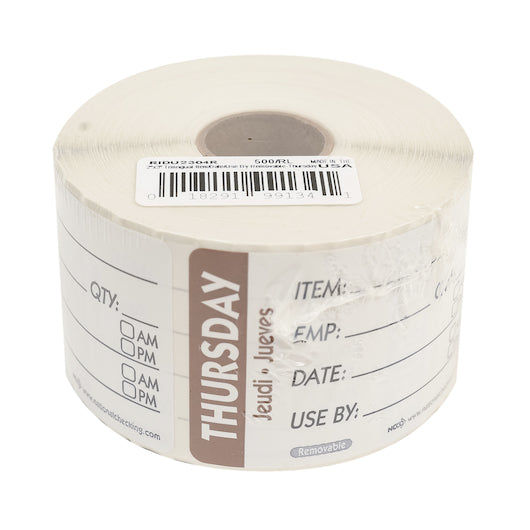 NCCO National Checking 2X3 Trilingual Item-Date-Use By Thursday Brown, 1 x 500 each Case - DOT product image 4