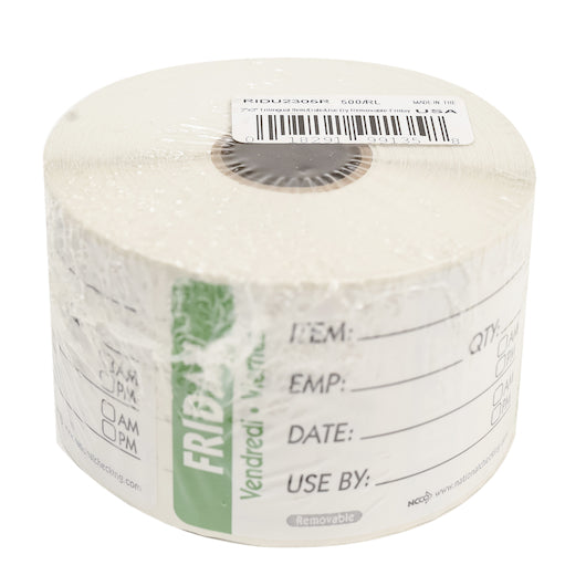 NCCO National Checking 2X3 Trilingual Item-Date-Use By Friday Green, 1 x 500 each Case - DOT product image 3