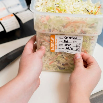 NCCO National Checking 2X3 Trilingual Item-Date-Use By Saturday Orange, 1 x 500 each Case - DOT product image 5