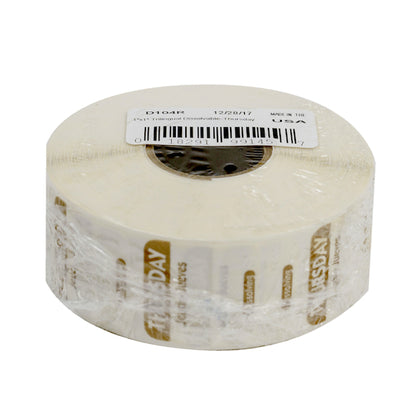 NCCO National Checking 1 Inch X 1 Inch Trilingual Brown Thursday Dissolvable Label, 1 x 1000 each Case - DOT product image 3