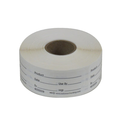 NCCO National Checking 1 X 2 Product Dissolvable Label 1- 500 Count, 1 x 500 each Case - Guest Checks & Register Rolls