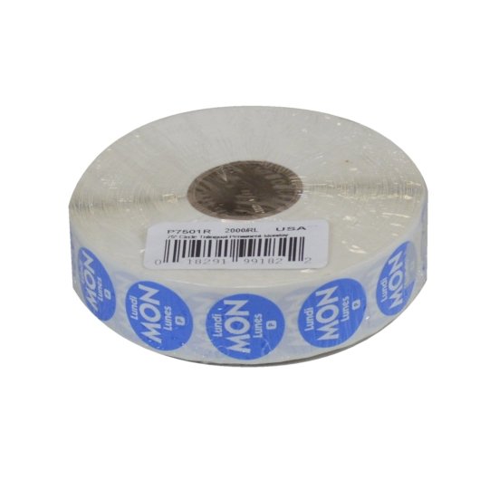 NCCO National Checking .75 Inch Circle Trilingual Permanent Blue Monday Label, 1 x 2000 each Case - DOT product image 4