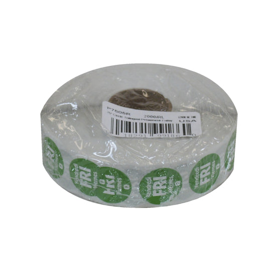 NCCO National Checking .75 Inch Circle Trilingual Permanent Green Friday Label, 1 x 2000 each Case - DOT product image 3