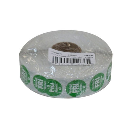NCCO National Checking .75 Inch Circle Trilingual Permanent Green Friday Label, 1 x 2000 each Case - DOT product image 4