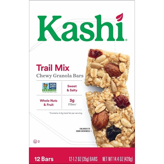 Kashi Trail Mix Chewy Granola Bars, 6 x 12 x 1.2 oz Case - DOT product image 3