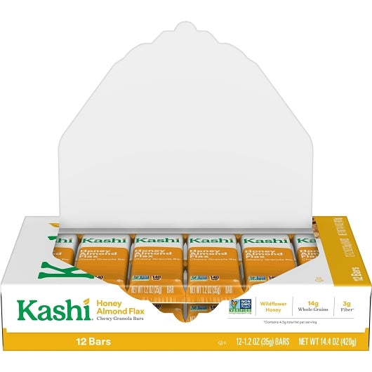 Kashi Honey Almond Flax Chewy Granola Bars, 6 x 12 x 1.2 oz Case - Pantry Ingredients
