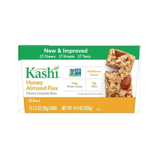 Kashi Honey Almond Flax Chewy Granola Bars, 6 x 12 x 1.2 oz Case - DOT product image 8