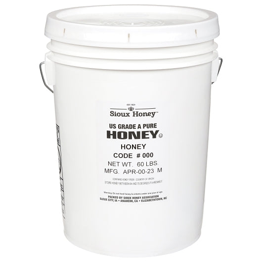 Sue Bee Light Amber Honey Bulk, 1 x 60 lb Case - Pantry Ingredients