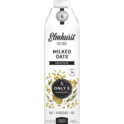 Elmhurst Oat Milk, 6 x 32 fl oz Case - Beverages