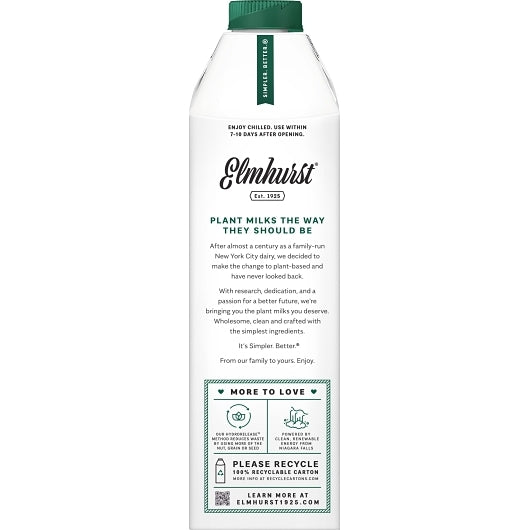 Elmhurst Unsweetened Almond Milk, 6 x 32 fl oz Case - DOT product image 4