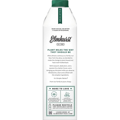 Elmhurst Unsweetened Almond Milk, 6 x 32 fl oz Case - DOT product image 4