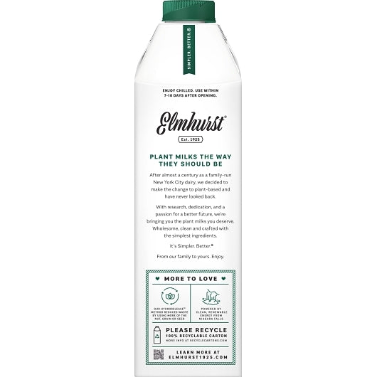 Elmhurst Unsweetened Cashew Milk, 6 x 32 fl oz Case - DOT product image 4