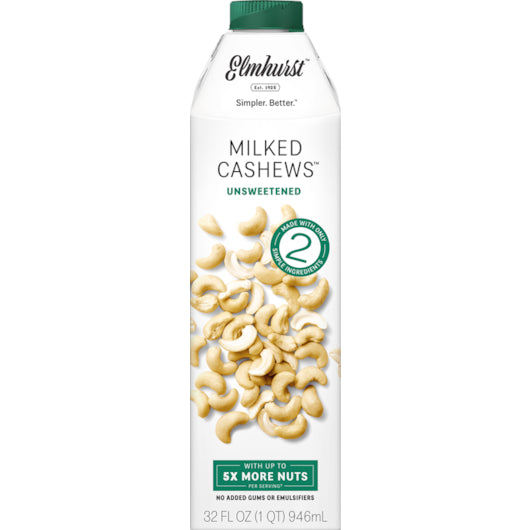Elmhurst Unsweetened Cashew Milk, 6 x 32 fl oz Case - DOT product image 6
