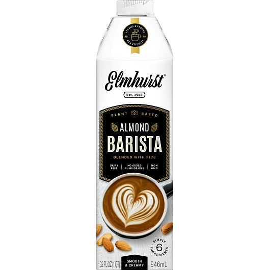 Elmhurst Almond Milk Barista, 6 x 32 fl oz Case - Beverages