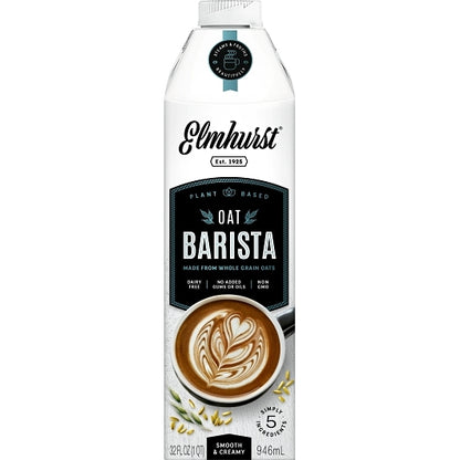 Elmhurst Barista Oat Milk, 6 x 32 fl oz Case - Beverages