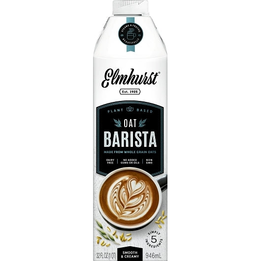 Elmhurst Barista Oat Milk, 6 x 32 fl oz Case - Beverages