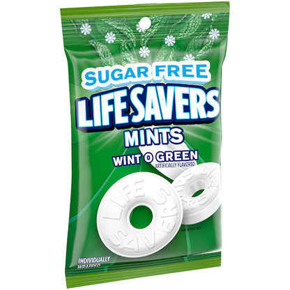 Life Savers CANDY LIFESAVER SUGAR FREE WINT-O-GREEN PEG BAG, 12 x 2.75 oz Case - DOT product image 3