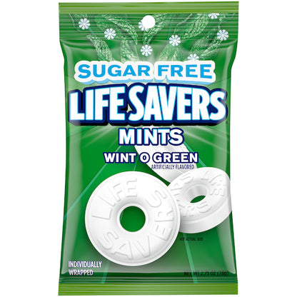 Life Savers CANDY LIFESAVER SUGAR FREE WINT-O-GREEN PEG BAG, 12 x 2.75 oz Case - DOT product image 6