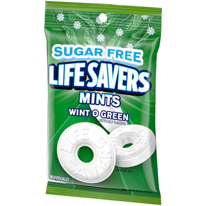 Life Savers CANDY LIFESAVER SUGAR FREE WINT-O-GREEN PEG BAG, 12 x 2.75 oz Case - DOT product image 4