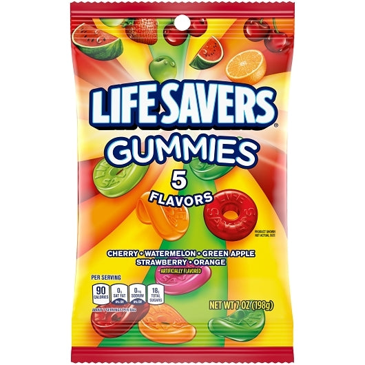 LifeSavers Five Flavor Candy Gummies, 12 x 7 oz Case - DOT product image 3