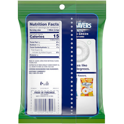 LifeSavers Wint O Wint-O-Green Candy, 12 x 6.25 oz Case - DOT product image 8