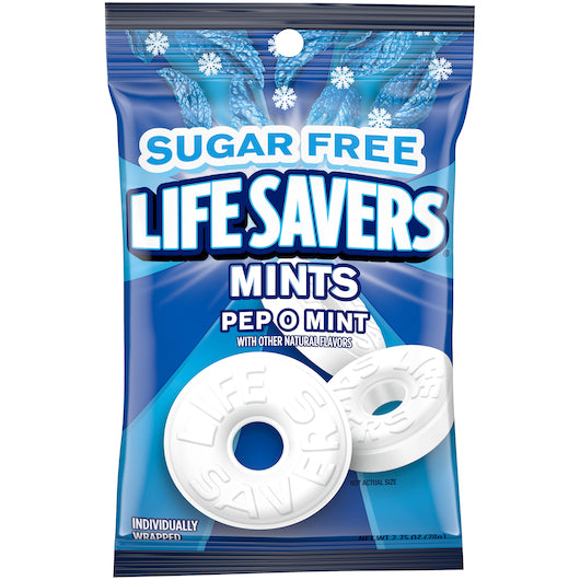 Lifesavers Sugar Free CANDY LIFESAVER SUGAR FREE INDIVIDUALLY WRAPPED PEG BAG, 12 x 2.75 oz Case - DOT product image 2
