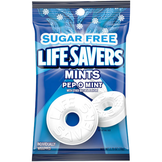 Lifesavers Sugar Free CANDY LIFESAVER SUGAR FREE INDIVIDUALLY WRAPPED PEG BAG, 12 x 2.75 oz Case - DOT product image 7