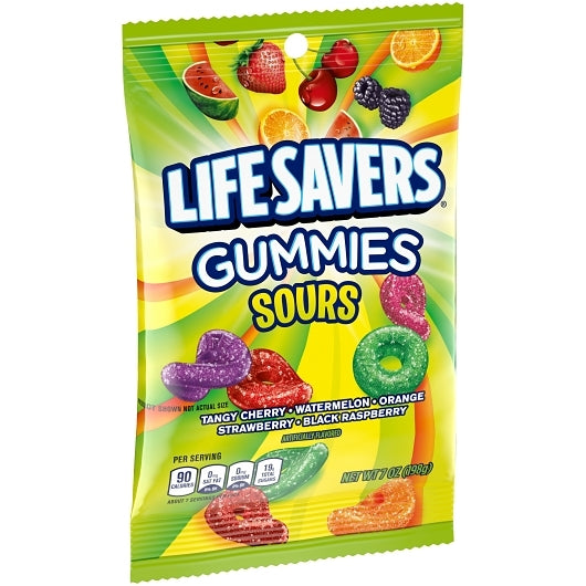 LifeSavers Gummies Sours Sour Candy Gummy Candy, 12 x 7 oz Case - DOT product image 4