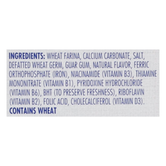 Cream Of Wheat Instant Original Hot Cereal, 12 x 12 oz Case - Breakfast Foods