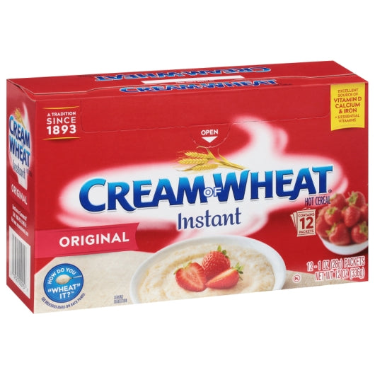 Cream Of Wheat Instant Original Hot Cereal, 12 x 12 oz Case - DOT product image 3