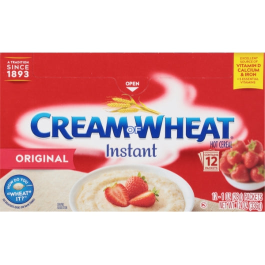 Cream Of Wheat Instant Original Hot Cereal, 12 x 12 oz Case - DOT product image 4
