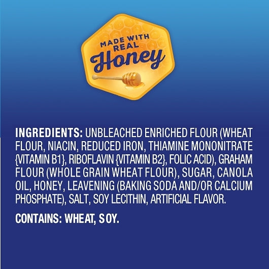 Honey Maid GRAHAM CRACKER LITTLE SQUARES, 72 x 1.06 oz Case - DOT product image 3