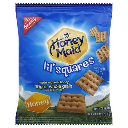 Honey Maid Graham Cracker Little Squares, 72 x 1.06 oz Case - Crackers & Grahams