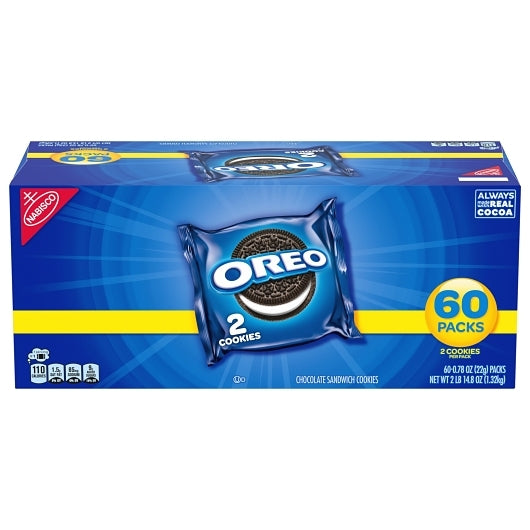 Oreo Cookies, 2 x 60 x 0.78 oz Case - Bakery & Desserts