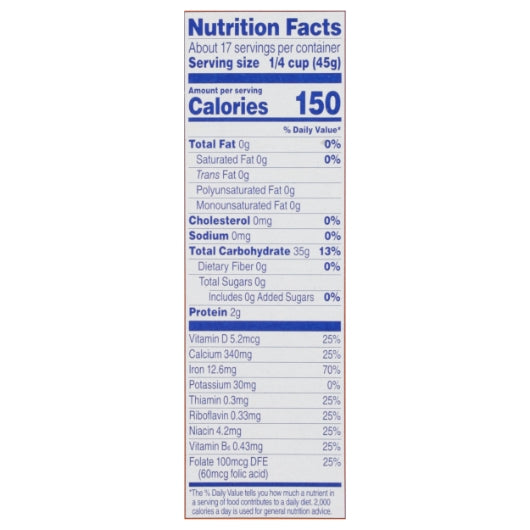 Cream Of Rice Gluten-Free Cereal, 12 x 28 oz Case - DOT product image 6