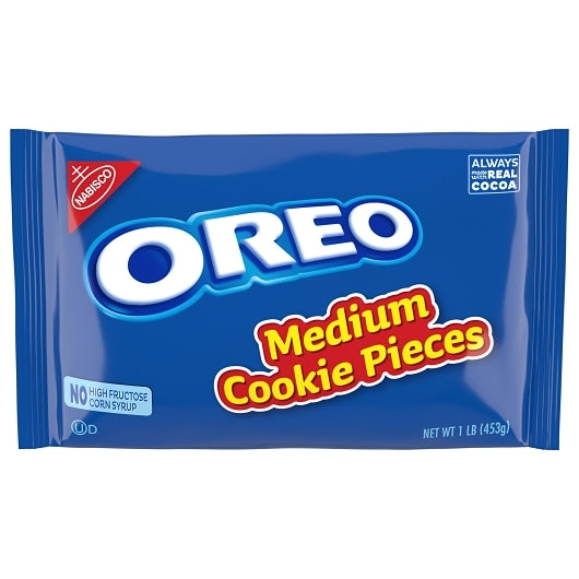 Oreo Medium Cookie Pieces, 12 x 1 lb Case - DOT product image 2