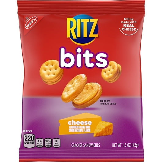 Ritz Bits Cracker Cheese, 60 x 1.5 oz Case - DOT product image 2
