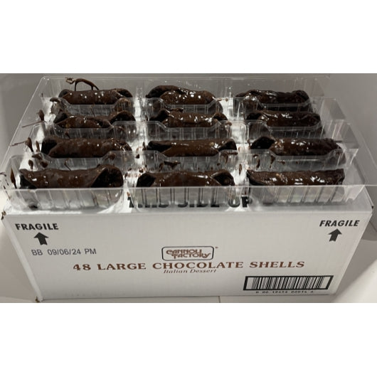 Love And Quiches Small Chocolate Cannoli Shells, 1 x 120 PC Case - Candy & Confections