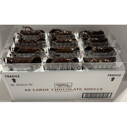 Love And Quiches Small Chocolate Cannoli Shells, 1 x 120 PC Case - Candy & Confections