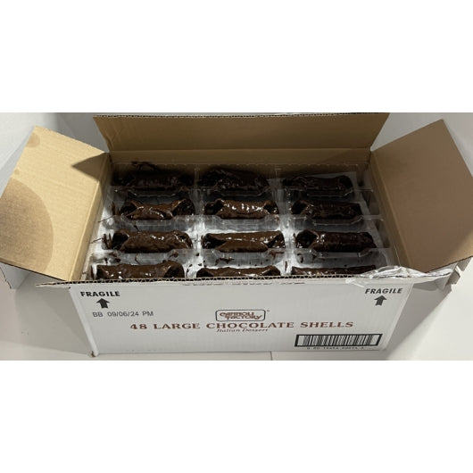 Love And Quiches Small Chocolate Cannoli Shells, 1 x 120 PC Case - Candy & Confections - image 2