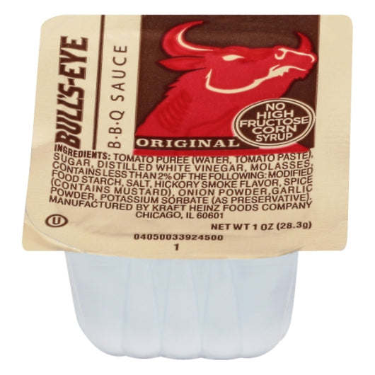 Bull's Eye Original BBQ Sauce Single Serve, 100 x 1 oz Case - Condiments & Sauces