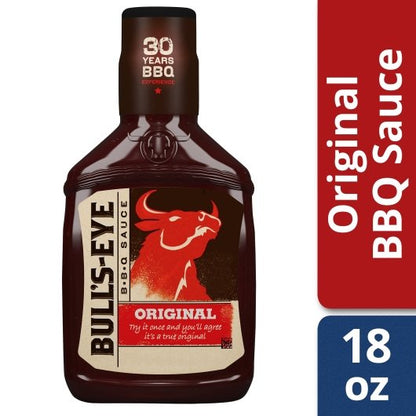 Bulls Eye Original BBQ Sauce Bottle, 12 x 18 oz Case - Condiments & Sauces
