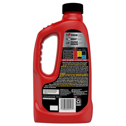 Drano MAX GEL CLOG REMOVER, 12 x 32 fl oz Case - Alternate product angle or state