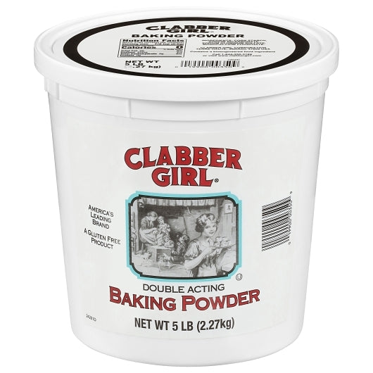Clabber Girl Double Acting Baking Powder, 6 x 5 lb Case - Pantry Ingredients