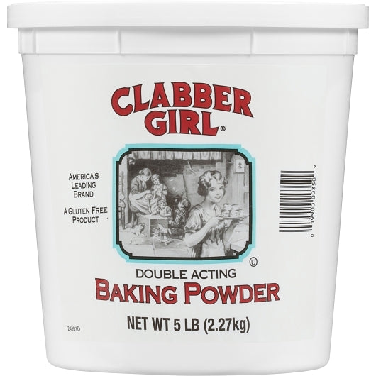 Clabber Girl Double Acting Baking Powder, 6 x 5 lb Case - Front/center packaged product image
