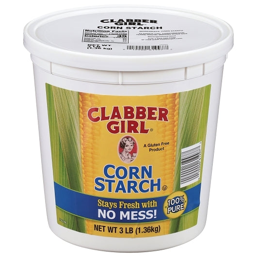 Clabber Girl Corn Starch, 6 x 3 lb Case - Pantry Ingredients