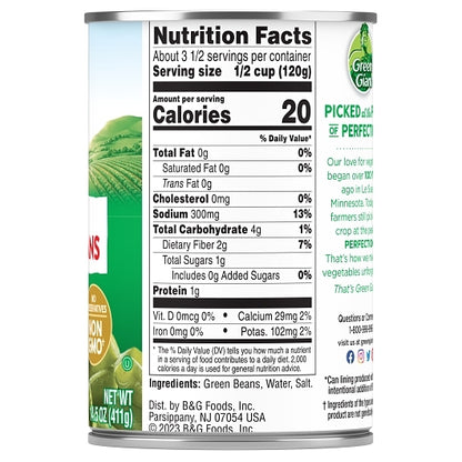 Green Giant Regular Cut Green Beans, 24 x 14.5 oz Case - DOT product image 7