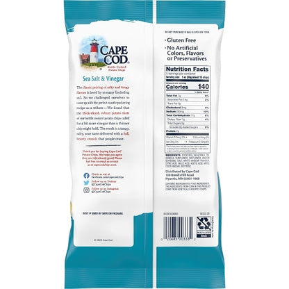Cape Cod CHIP SEA SALT & VINEGAR, 8 x 5 oz Case - DOT product image 8